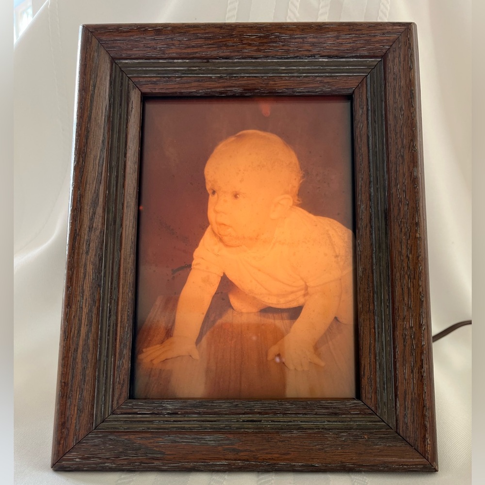 Vintage Moviette Inc Vuette Illuminator Electric Light Up Negative Picture Frame